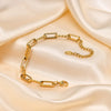 18K Gold Plated Stainless Steel Adjustable Chain Bracelet