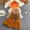 Two Piece Knitted Skirt Set