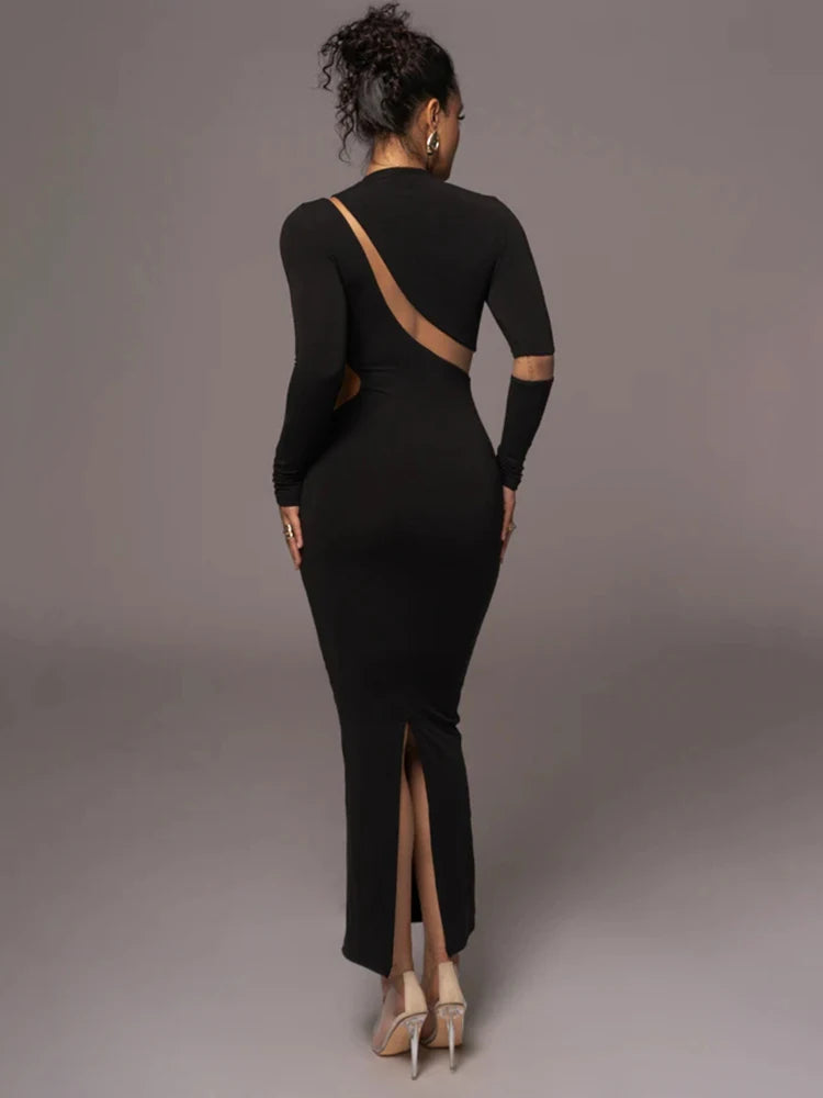 chinese dress ladies Caldwell Ribbed Turtleneck Midi Dress main image 1