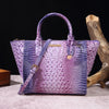 Classic Style Crocodile Embossed Handbag