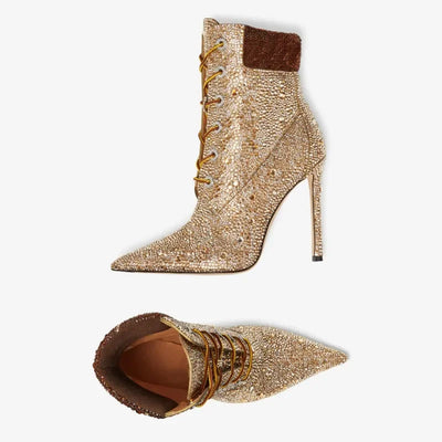 Water Diamond Party Ankle Boots
