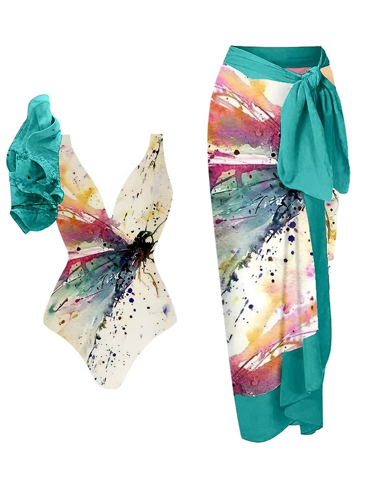 ★韓国人気★SWIMCITY★STRING FRILL ONE PIECE Light purple string frill one piece : SWIMCITY WORLDWIDE