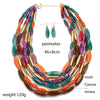 Multi Layer Colored Bead Necklace