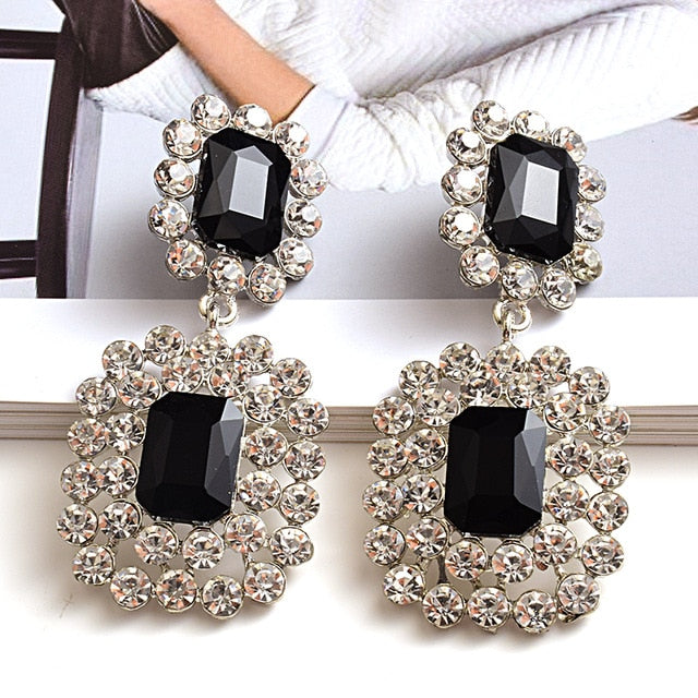 Geometric Long Drop Earrings