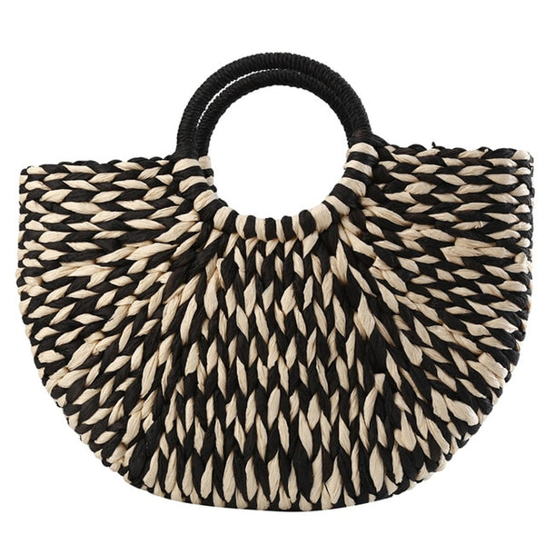 Ana Wicker Studio Mini Wicker Rattan Hand Bag