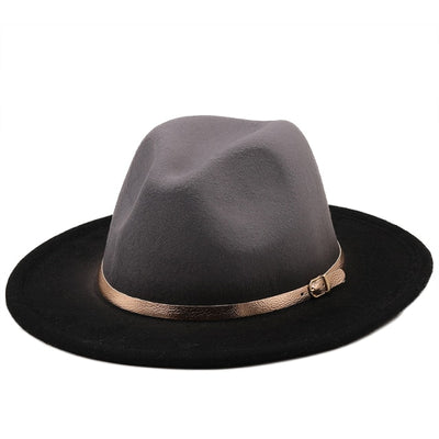 Round Fedora Top Hat with Belt
