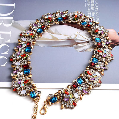 Colorful Rhinestones Necklace
